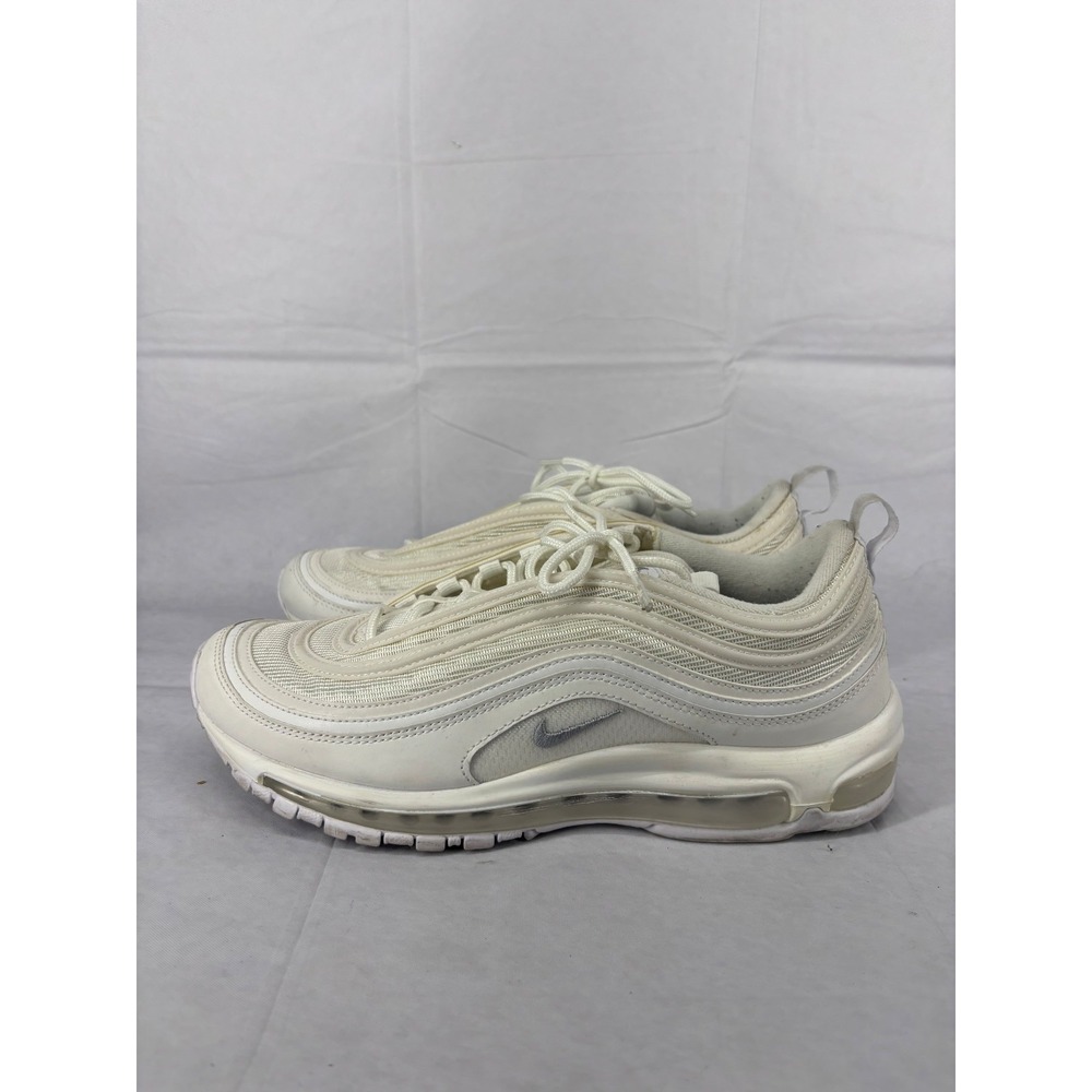 Nike Air Max 97 Running Shoes Mens Triple White 921826-101 Size 10.5